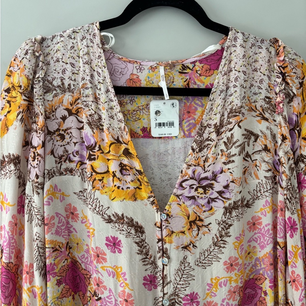 Free People Marais Floral High-Low Dress - Picture 4 of 12